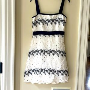 Tocca White and Black Dress size 8